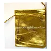  	Мешочек (ткань) золото, размер 9,5 см*11 см, арт.90050.